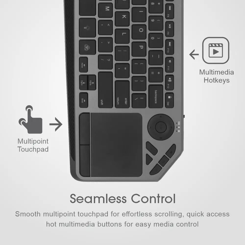 Wireless Keyboard Multi Mode + Touchpad – KT210 3