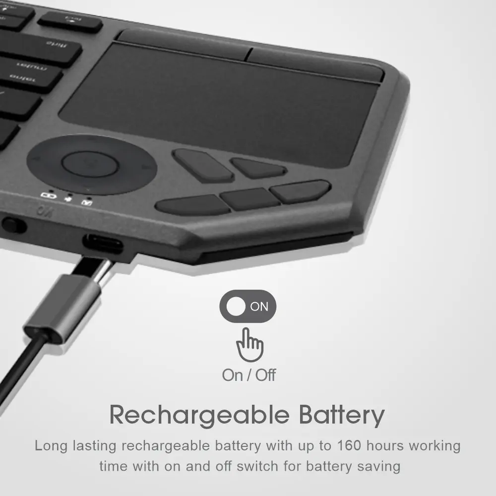 Wireless Keyboard Multi Mode + Touchpad – KT210 2