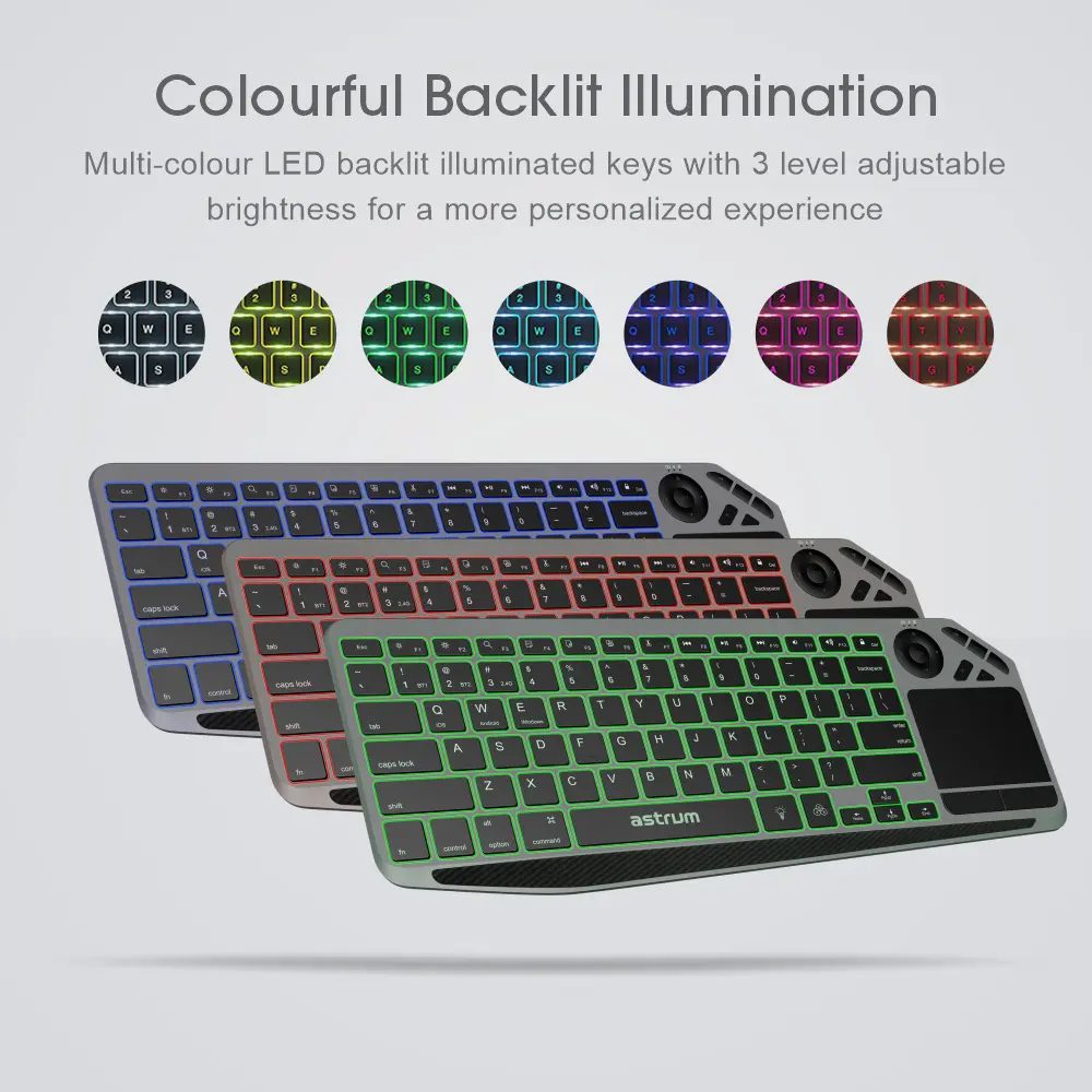 Wireless Keyboard Multi Mode + Touchpad – KT210