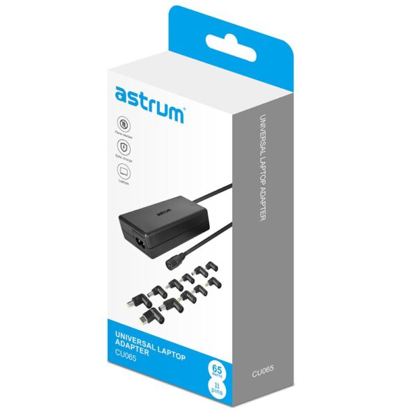Universal Laptop Charger CU065 65W AC 3