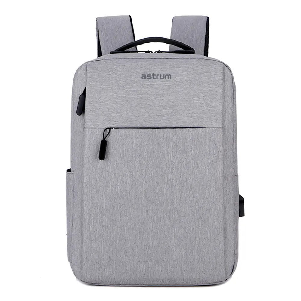 Backpack Travel Bag 15″ USB Port and Multi-Pocket Design Grey – LB200